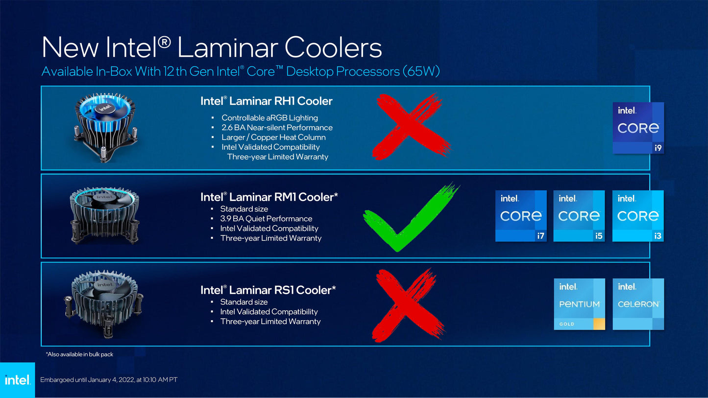 Intel Laminar RM1 Cooling Fan/Heatsink