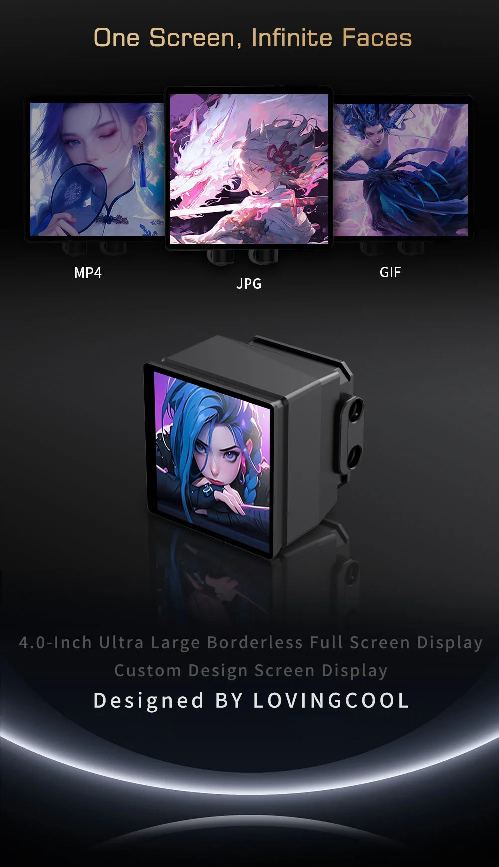 Lovingcool Hot Sale ARGB 240mm Computer CPU Cooling